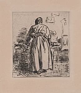 The Ironing Woman by Charles Jacque