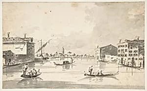 The Island of Burano by Giacomo Guardi