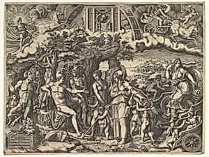 The Judgment of Paris by Giorgio Ghisi|Giovanni Battista Bertano|Hieronymus Cock