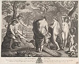 The Judgment of Paris by Pierre Etienne Moitte|Peter Paul Rubens|Pierre François Tardieu