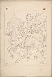 The Knight and His Companion by Sir John Tenniel
