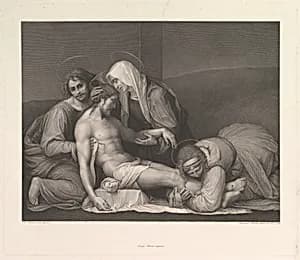 The Lamentation of Christ by Franz Anton Erich Moritz Steinla|Fra Bartolomeo (Bartolomeo di Paolo del Fattorino)|Luigi Bardi