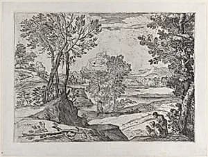 The Landscape With the Family by Giovanni Francesco Grimaldi