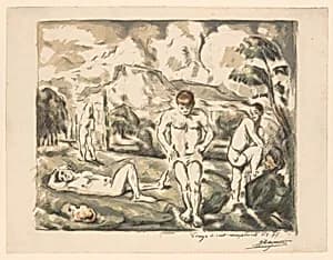 The Large Bathers (Les Baigneurs) by Paul Cézanne