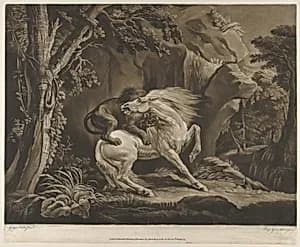 The Lion and Horse by George Stubbs|R. Sayer and J. Bennett|Benjamin Green