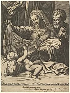 The Madonna of Loreto by Giorgio Ghisi|Raphael (Raffaello Sanzio or Santi)