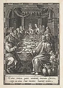 The Marriage at Cana by Justus Sadeler|Anonymous