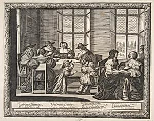 The Marriage Contract by Abraham Bosse|Jean I Leblond