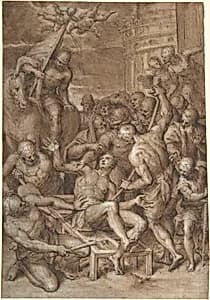 The Martyrdom of Saint Lawrence by Aurelio Luini