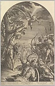 The Martyrdom of St. Sebastian by Hans von Aachen|Jan Muller|Harmen Jansz. Muller