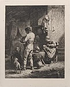 The Meal by Charles Jacque