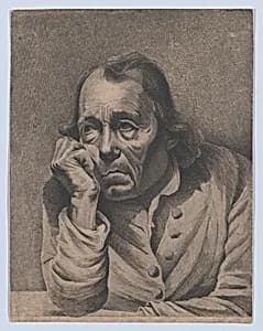 The Melancholic Man by Jean Jacques de Boissieu|Chevalier Ignace Joseph de Claussin