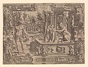 The Metamorphosis of Actaeon by Luca Penni|Jean Mignon