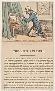 The Miser's Prayer by George Murgatroyd Woodward|Thomas Rowlandson