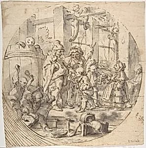 The Mock Visit of Ceremony by Faustino Bocchi