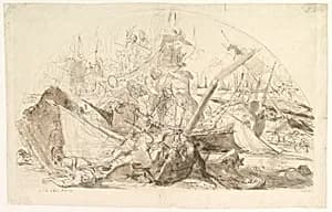 The Naval Battle of Meloria by Giovanni David