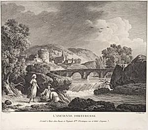 The Old Fortress by Jean Jacques Le Veau|Joseph Vernet