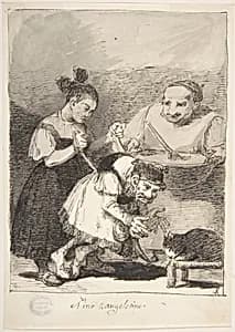 The Pampered Idiot ("Niño zangolotino") by Leonardo Alenza y Nieto