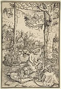 The Penitent St. Jerome by Jost Amman|Lucas Cranach the Elder