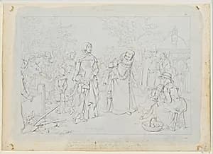 The Procession by Felix Octavius Carr Darley|Nathaniel Hawthorne