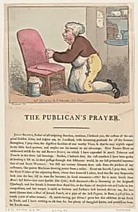 The Publican's Prayer by George Murgatroyd Woodward|Edward Spragg|Thomas Rowlandson