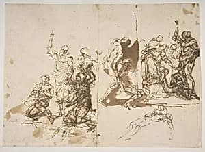 The Raising of Lazarus by Salvator Rosa