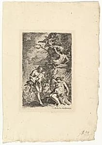 The Rearing of Satyrs' Children by Martin Johann Schmidt