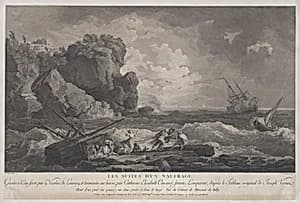 The Remains of a Shipwreck by Nicolas de Launay|Elisabeth Cousinet Lempereur|Joseph Vernet