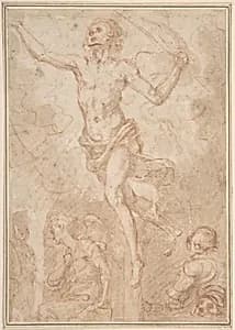 The Resurrection of Christ by Anonymous, Italian, Roman-Bolognese, 17th century