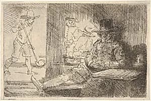 The Ringball Player ('Het Klosbaantje') by Rembrandt (Rembrandt van Rijn)