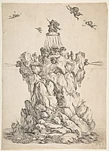 The Rock of Aeolus by Stefano della Bella