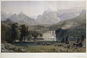 The Rocky Mountains, Lander's Peak by James Smillie|Albert Bierstadt