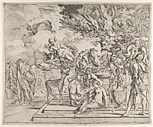 The Sacrifice of Iphigenia by Pietro Testa|Giovanni Giacomo De Rossi