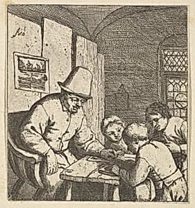 The Schoolmaster by Adriaen van Ostade