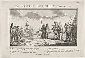 The Scotch Butchery, Boston, 1775 by Anonymous, British, 18th century