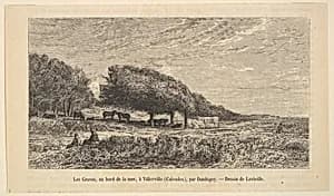 The Shoreline by Charles-François Daubigny|Jacques-Adrien Lavieille