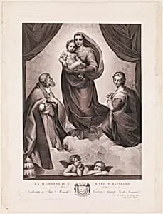 The Sistine Madonna by Johann Friedrich Wilhelm Müller|Raphael (Raffaello Sanzio or Santi)|Rittner|Seidelmann