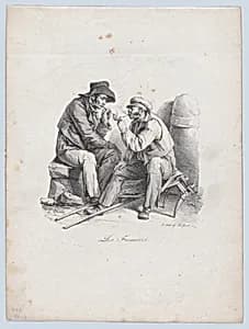The Smokers by Louis Léopold Boilly|Delpech