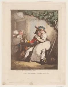 The Soldier's Departure by Thomas Rowlandson|Rudolph Ackermann, London