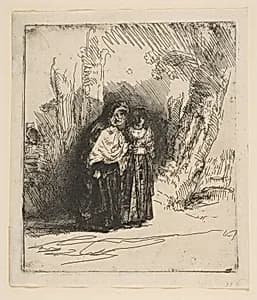 The Spanish Gipsy "Preciosa" by Rembrandt (Rembrandt van Rijn)