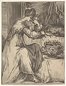 The Suicide of Portia by Jacques Bellange