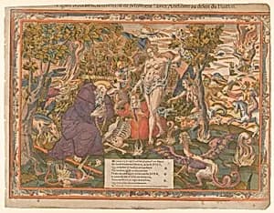 The Temptation of St. Anthony by Nicolas Prévost|Anonymous, French, 16th century