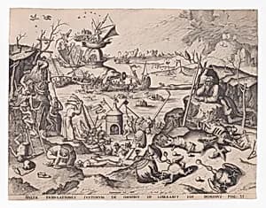 The Temptation of St. Anthony by Lucas van Doetecum|Johannes van Doetecum I|Hieronymus Bosch|Hieronymus Cock