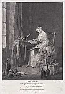 The Thrifty Woman by Jean Siméon Chardin|Jacques Philippe Le Bas