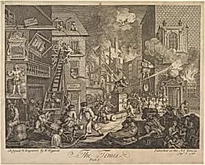 The Times, Plate 1 by William Hogarth