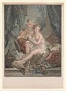 The Toilet of Venus by Jean François Janinet|François Boucher