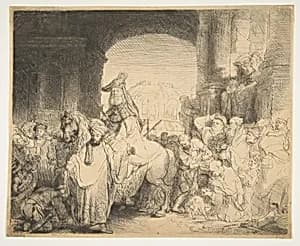 The Triumph of Mordecai by Rembrandt (Rembrandt van Rijn)