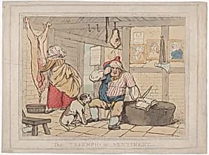 The Triumph of Sentiment by Samuel Collings|Elizabeth Jackson|Thomas Rowlandson