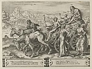 The Triumph of Want, from The Cycle of the Vicissitudes of Human Affairs, plate 6 by Maarten van Heemskerck|Cornelis Cort|Hieronymus Cock