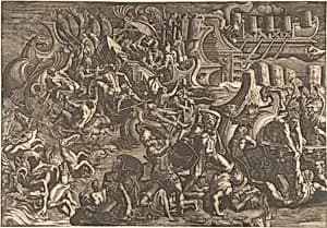 The Trojans repulsing the Greeks